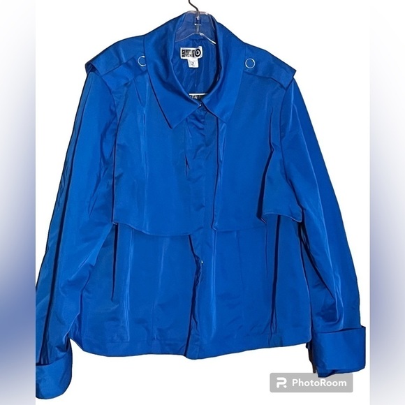 NWT Black History Blue Sammy B Plus Size Shacket Rain boho spring jacket 4X - Picture 7 of 7